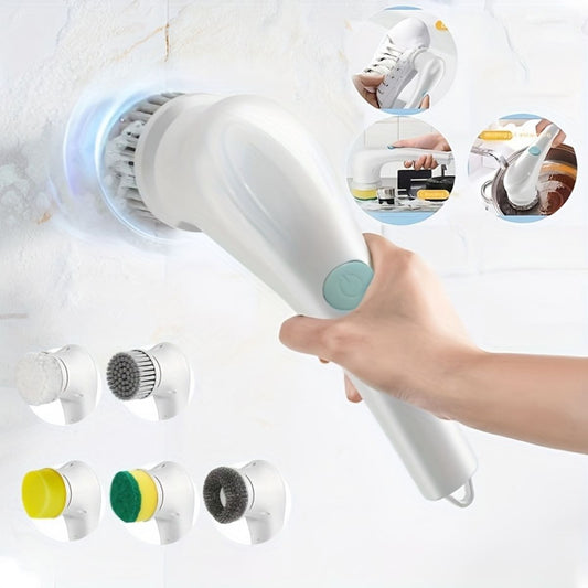 7pcs Electric Powerful Spin Scrubber Cordless